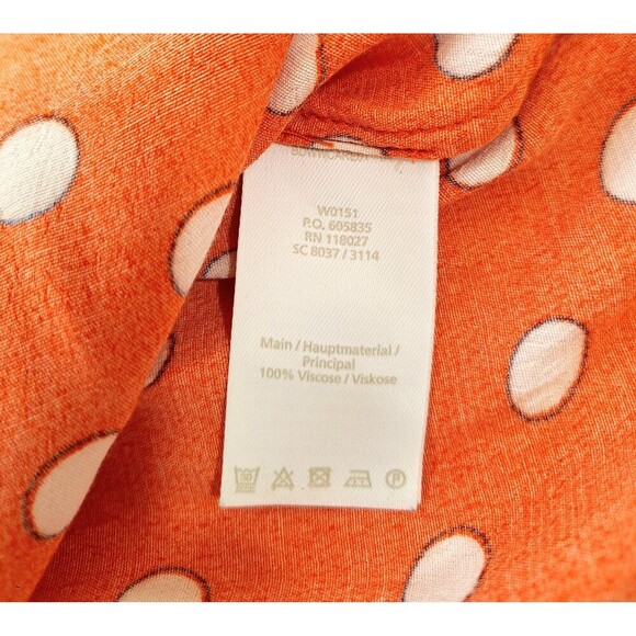 Boden Shirt Womens Red White Polka Dot Ruffle Classic Preppy Tee Size 8 - Picture 5 of 5